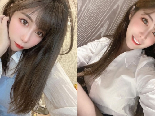 房地產代銷正妹「黛黛」襯衫照好辣，「迷人的上班造型」粉絲都心動！