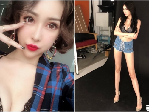 真的好像明日花！性感女郎龔映璇「蕾絲美乳」好誘惑，修長美腿讓人煞不住車～