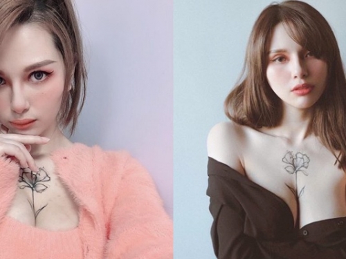 胸前開出一朵花！台俄混血尤物「古榕榕」擁「G 杯雪乳、馬甲線」性感大噴發