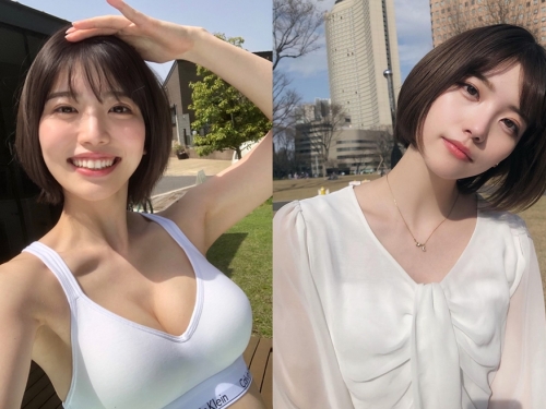 短髮隱乳小清新「羽柴なつみ」豐滿上圍彷彿隨時要擠爆運動內衣　爽朗笑顏讓人心跳加速