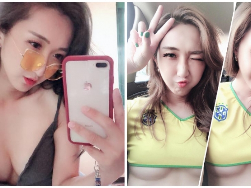 露南半球幫巴西隊加油！台中「排球女神」用火辣胴體帶你一起瘋世足！