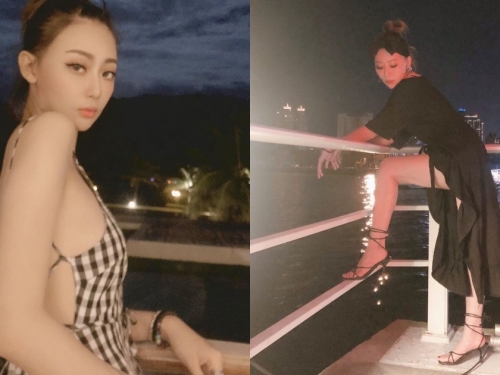 電眼正妹「大丁」度假穿搭好迷人，「白皙側乳」忽隱忽現！