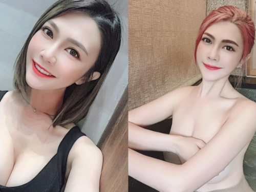 展場最大亮點！電眼模特兒「潘潘」解放性感身材  美乳、美腿發威啦