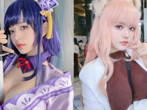 幫忙拔出乳中劍！巨乳Coser「肅雨」卸妝後是清純妹子