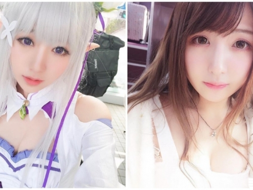 甜美Coser「小露酥胸超迷人」！低胸裝萌到令人想抱緊！