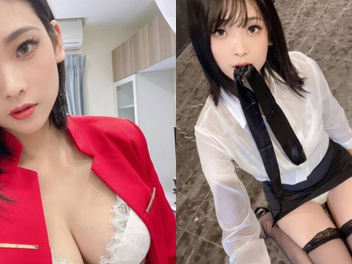 性感OL「露露咪」業績長紅的絕招！制服下暗藏「渾圓雪乳」！