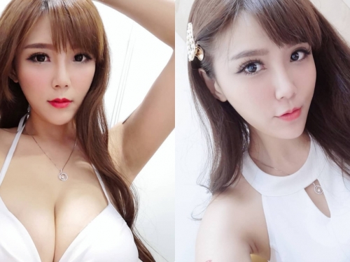 氣質正妹「凱蒂 Kitty」自拍時胸前好雄偉，兇兇的深溝「畫面太撩人」！