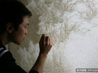 紙上燒洞變成風景畫，眼睛不花嗎＠＠