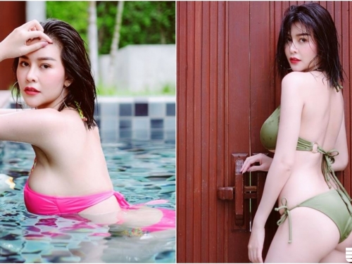 度假泳池「奶奶泡水」整個脹大！雪白美臀形狀飽滿！無人沙灘上大解放！