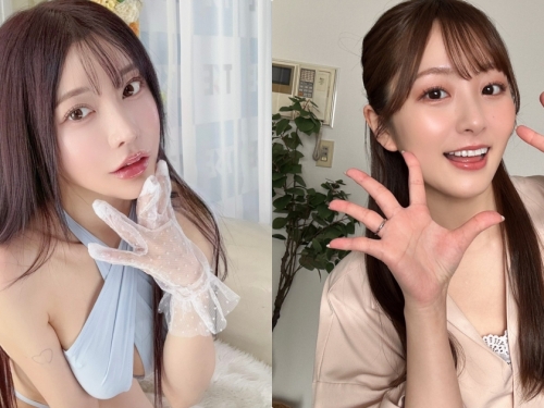 與超性感學服女神「親密合影」，「高顏值＋好曲線」福利滿滿滿！