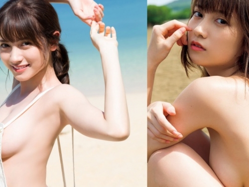 渾圓又挺立！「桃月梨子」寫真大曬 E 罩杯「側乳」！也能看出有飽滿乳量