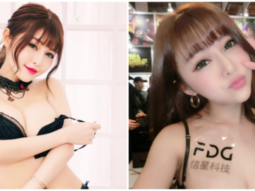 胸部停手把這招有看過嗎？「甜心正妹」安希在電玩展上表演最新的手把收納方式