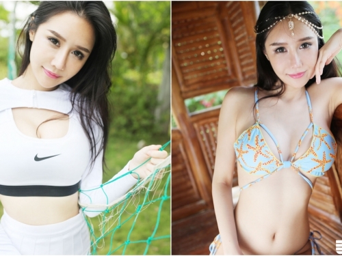 「巨乳網球甜心」大解放！渡假外出比基尼「秀辣乳」，裙擺下還暗藏雪白屁屁！