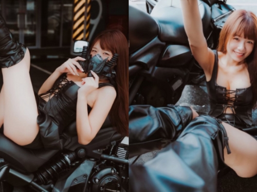 性感女騎士「晞晞」路邊曬蜜臀，「渾圓北半球」揪全民上車！