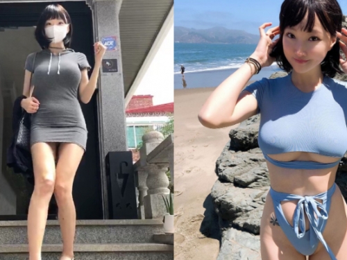 巨乳版太妍上下樓梯開玉腿，「乳蛋隨之晃動」讓網友暴動啦！