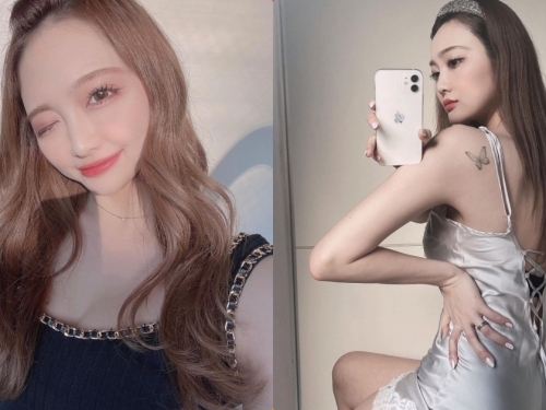 電眼櫻花妹「細肩帶裝美背太辣」，鏤空設計「視角太誘人」！