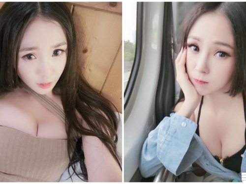 正妹搭車「超兇美乳」好噴血！萌顏雪乳真的是太犯規了！