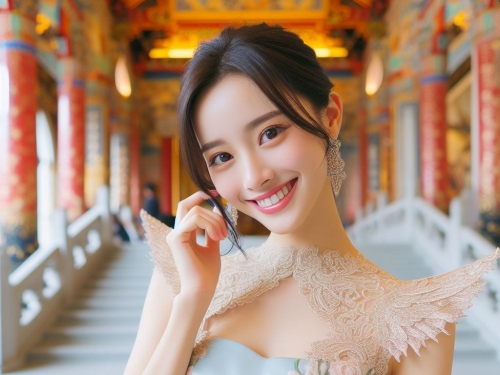 妹子到處拍照