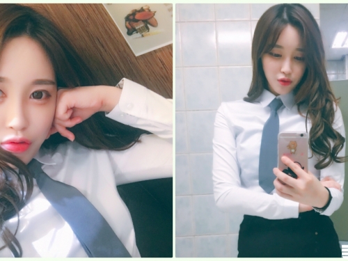 超挑逗！「爆奶女同事」這樣上班真的好壞！胸前誘惑的「白嫩美乳」讓人無法招架…