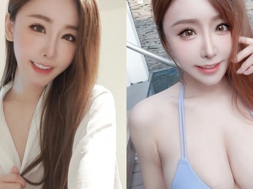 美乳辣模「星野優」34G乳量超兇，泳池辣照「車頭燈好大顆」！