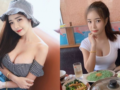 吃火鍋也要很辣！辣妹挖空上衣好爆乳，旁邊客人邊吃邊流鼻血！