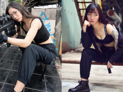直接射過來吧！外拍正妹「阿彣」帥氣露溝眼神有毒，搖身一變清甜女孩反差力超強！