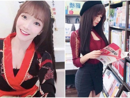 書店邂逅超甜實況主「Kittie」，修長「逆天美腿」吸引客人朝聖！