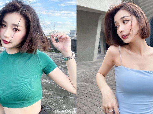 清新短髮正妹「彤羽」外拍氣質好迷人，甜美臉蛋下身材有點兇啊！