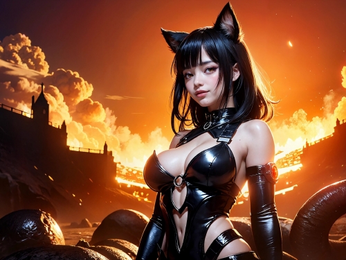Cute devil girl from hell