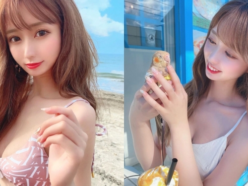菲律賓日本mix混血美女！小顏櫻花妹「あやち」甜美火辣，電眼雪乳大獲好評