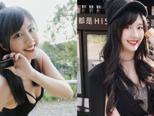 新粉狂圈！上古神妹「小燕Melody」水靈大眼笑容太完美，小露乳溝絕對回頭率百分百！