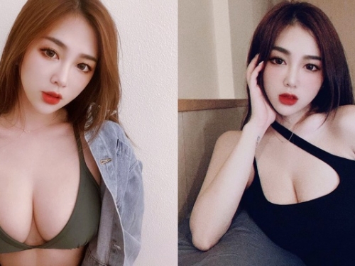 美女「樂兒」長得正又有「F 罩杯」！就是讓人忍不住想一口氣滑完她的照片