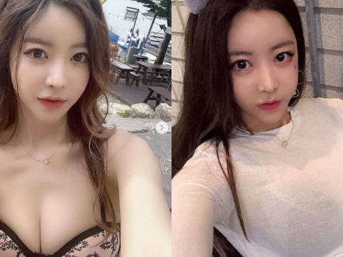 性感辣妹「soribaby」最愛爆乳誘惑，透視的黑色內衣超引遐想...