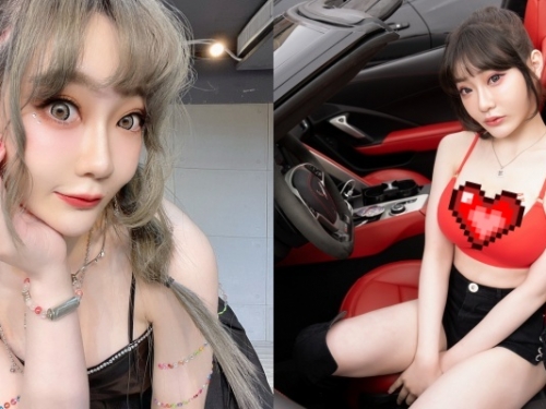 老司機都知道的狠角色！JKF 女郎「璃奈醬」現身跑車派對...超兇穿搭讓人暈了