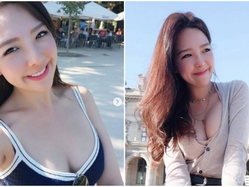 羅浮宮捕獲「兇暴台灣正妹」，火辣美乳快溢出「遊客都狂偷瞄」！