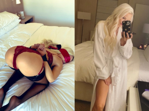 懂玩！金髮妹把自己當禮物…SM綑綁趴上床　美尻挺翹戰前佈署誰受得了～