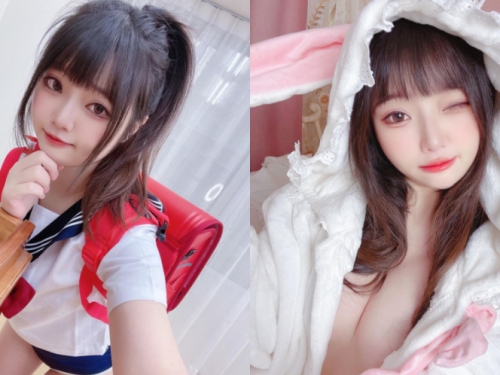 童顏巨乳「願願yuan」逆齡成長　穿上國中制服也不違和
