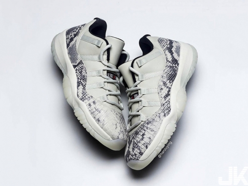 經典配色穿膩了？Air Jordan 11 Low「Light Bone」奢華蛇紋發售消息來了！