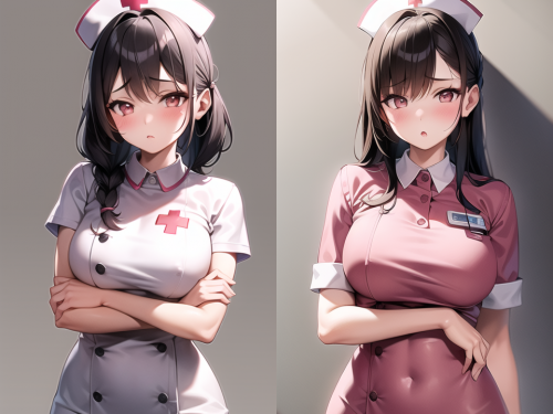 原創二次元AI寫真 護士服 羞羞臉