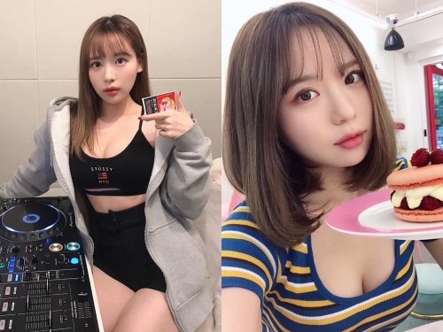 爆乳吃貨DJ「모찌」深溝刷盤動次動次！超激烈「乳球狂搖」晃到畫面無法對焦