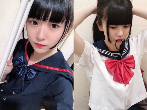制服櫻花妹「橋本美櫻」低頭綁馬尾模樣超清純　撩起的不是頭髮而是哥的心啊