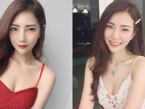 正妹「KIT TANG」誘人酥胸太魅惑，性感深溝讓人氣狂飆！