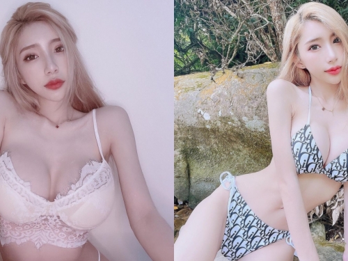 巨乳小隻馬「蕭晴」用比基尼結束夏天！超兇「32E美胸」有夠辣！