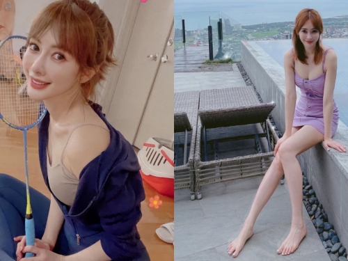 前空服員「華航侯佩岑」笑容有夠甜！清涼小洋裝露「雪白美乳＋修長嫩腿」！