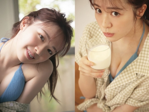 乃木坂46美乳小清新「渡辺みり愛」邪惡視角低胸喝牛奶　螢幕散發濃濃奶香