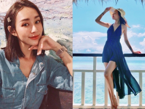 女神填滿了遺憾的心！「童恩」菲律賓渡假袒胸又曬腿，完美曲線獻給粉絲大口吃冰！