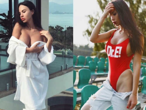 乳量驚濤！豪乳妹「吃力捧H奶」濃醇香炸出　雙手一放晃蕩場面很壯觀