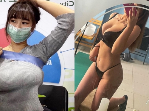 台中知名健身房「巨乳辣妹教練」出沒！最愛跑哥哥房間「對鏡自拍」豪乳翹臀！
