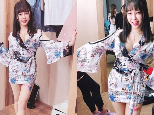 正妹安妮兔兔穿「超短浴衣」辣翻，「深V事業線」實在太邪惡！