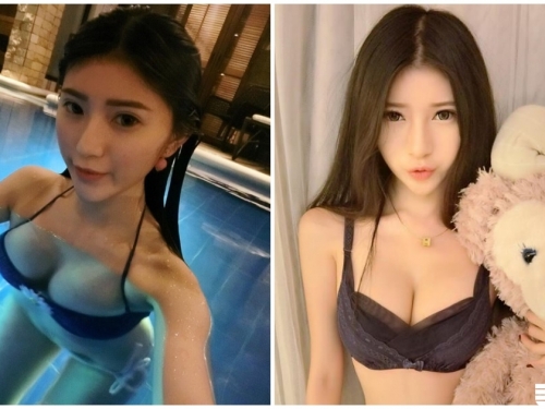 美乳入泳池更大了！「爆乳比基尼視角」讓人受不了，好想一起泳遊啊！